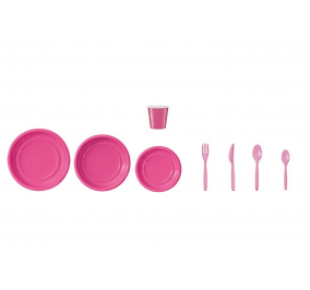 STOVIGLIE RIUTILIZZABILI COLORATE Fucsia Descrizione Bicchieri DOPLA Colore Fucsia