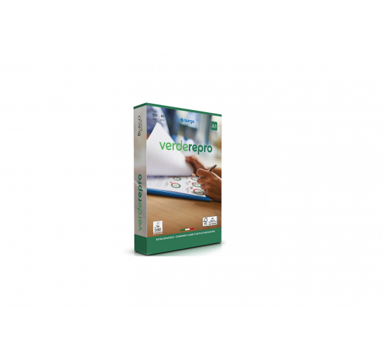 CARTA REPRO VERDE Formato cm 21x29,7 (A4) Fogli 500 Grammatura g 80 BURGO