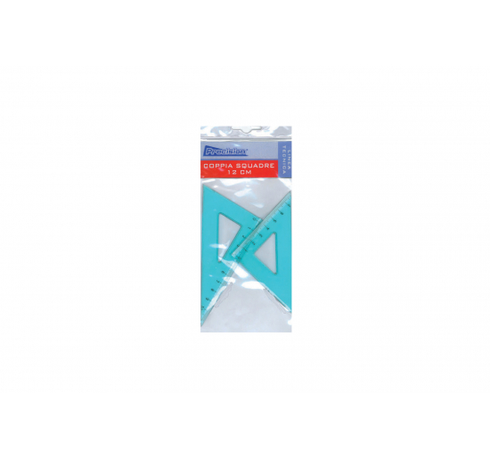 COPPIA DI SQUADRE TRASPARENTI Descrizione coppia squadre cm 12 PRECISION