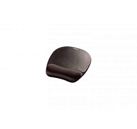 MOUSE PAD CON POGGIAPOLSI in memory foam Nero FELLOWES Colore Nero