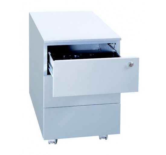 CASSETTIERE IN METALLO SU RUOTE Grigio Misure cm 40x59x54H BERTESI Colore Grigio