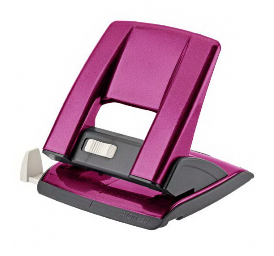 PERFORATORE IN LINEA Perforatore a 2 fori in metallo con guida regolabile ed inserti in abs. Di robusta costruzione, consente di