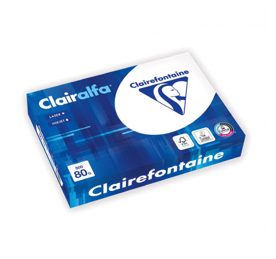 CARTA CLAIRALFA Formato cm 29,7x42 (A3) Peso g 210 Fogli ff. 250 CLAIREFONTAINE