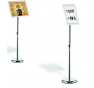 Espositore da pavimento con cornice a scatto Per formato  A3 Asta H cm 86/129 DURABLE