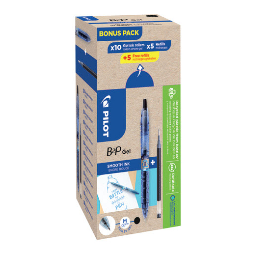 PENNA A SFERA B2P 1,6 ECOBALL CF.10+SET3 REFIL Blu PILOT Colore Blu