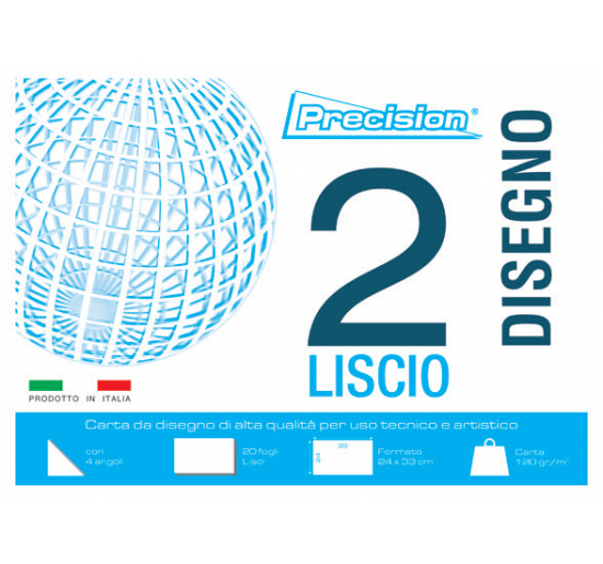 BLOCCHI DISEGNO PRECISION 2 Formato cm 33x48 Fogli 12 Superficie Liscio PRECISION