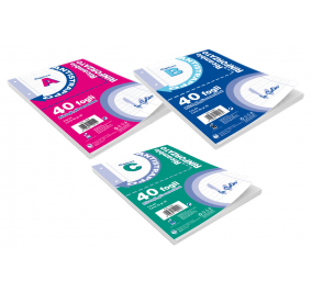 RICAMBIO RINFORZATO 80 GRAMMI Rigatura 5 MM IN COLOR