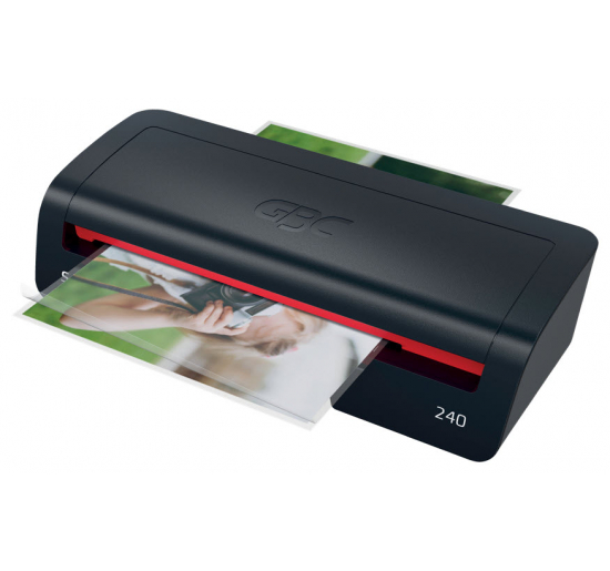 PLASTIFICATRICE SERIE 2 240 Formato A4 Tecnologia 2 rulli Velocit? fissa cm/min 40 Pouches da 2x75 a 2x125 micron GBC