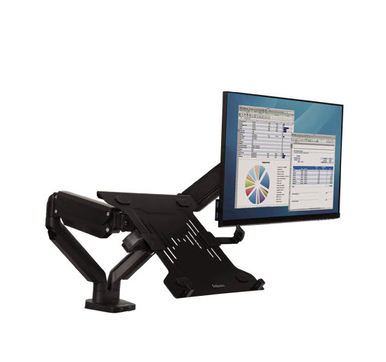 BRACCIO MONITOR ORIZONTALE DOPPIO PLATINUM SERIES Nero Descrizione Supporto laptop FELLOWES Colore Nero