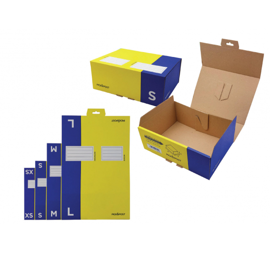 SCATOLE AUTOMONTANTI APPENDIBILI PICK&POST Formato utile mm 330x225x110 Misura M BLASETTI