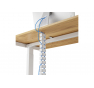 SOTTO IL PIANO DELLA SCRIVANIA-  CableSpine-  Bianco-  Misure singolo scomparto -  cm 3x1,4x 132,8H