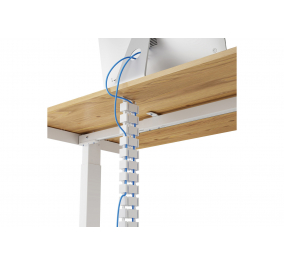 SOTTO IL PIANO DELLA SCRIVANIA-  CableSpine-  Bianco-  Misure singolo scomparto -  cm 3x1,4x 132,8H
