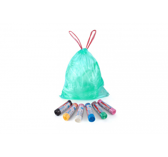 SACCHI PER RACCOLTA DIFFERENZIATA 40 LITRI CON MANIGLIE-  cm 55x65 17 μm-  Azzurro
