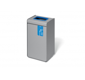 Sistema di raccolta rifiuti DURASORT®-  55 litri-  Azzurro-  Dimensioni-  cm 42Lx33Px83H-  Pittogramma-  carta