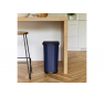 Pattumiera a pedale RIBO-  40 litri-  Blu-    cm 28,5x40x51,3H