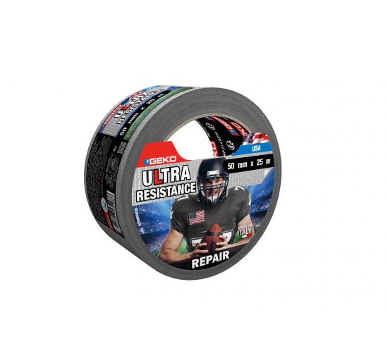 NASTRO ADESIVO TELATO DA ESTERNO-  Argento-  Formato-  mm 50x25 m