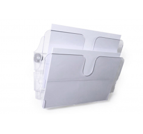 Espositori da parete FLEXIPLUS magnetici-  Trasparente-2 vaschette