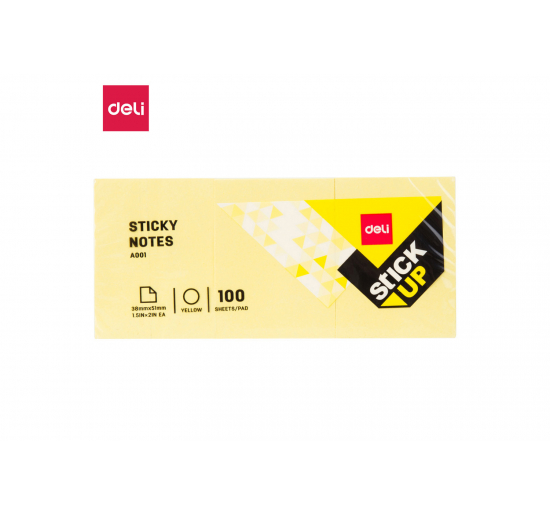 FOGLIETTI RIPOSIZIONABILI-  giallo-  Formato-  mm 38x51