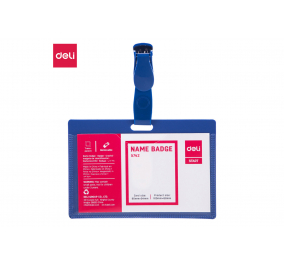 PORTA BADGE -  blu -  Formato-  cm 6x12