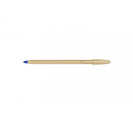 PENNA A SFERA CRISTAL GLACE'-  Blu-  Punta-  mm 1,0-  Colore fusto-  Gold