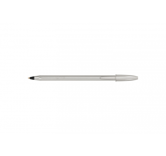 PENNA A SFERA CRISTAL GLACE'-  Nero-  Punta-  mm 1,0-  Colore fusto-  Silver