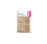 Mollette in Legno Naturale-    mm 45x7