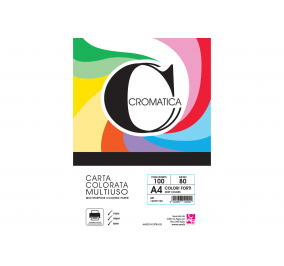 Carta colorata in risma cromatica-  COLORI TENUI-  Formato-  A3-  Peso-  g 200-  Fogli-  100