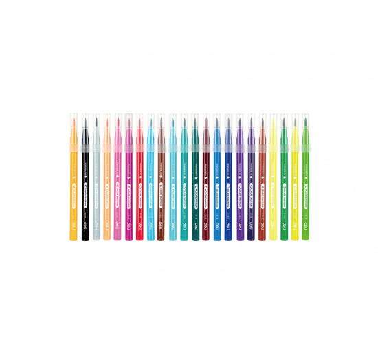 PENNARELLI LAVABILI COLORUN PUNTA BRUSH-  Colori assortiti