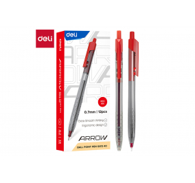 PENNA A SFERA A SCATTO ARROW-  rosso