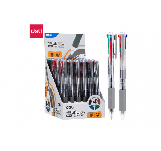PENNA GEL A 4 COLORI-  Colori assortiti-  Diametro-  mm 0,7