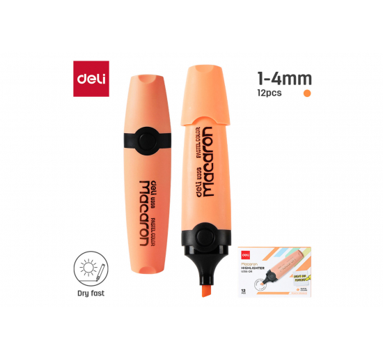 EVIDENZIATORE MACARON-  arancio pastello