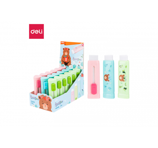 GOMME PUSH & PULL-  Colori assortiti-  Formato-  mm 55x16x17