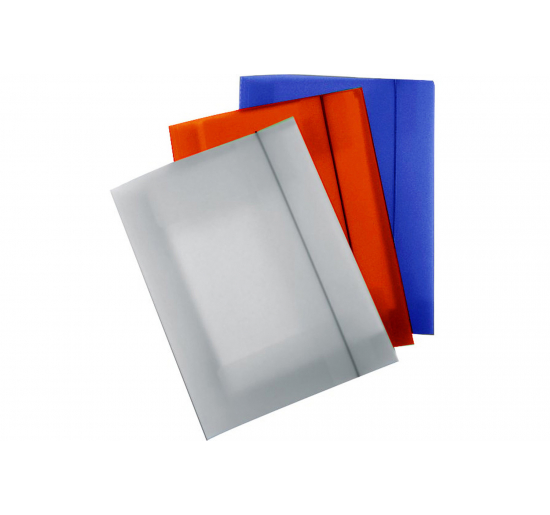 CARTELLINA IN PPL 3 LEMBI CON ELASTICO -  Trasparente