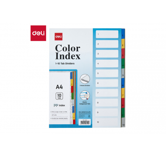 DIVISORI PPL A TACCHE COLORATE-  Colori assortiti-10 tacche