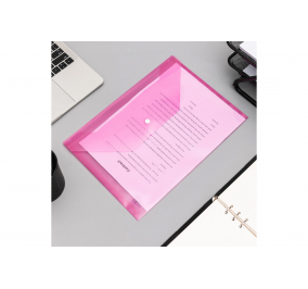 BUSTE PPL CON BOTTONE-  rosa-  Formato-  A4