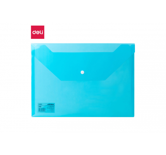 BUSTE PPL CON BOTTONE-  azzurro-  Formato-  A4