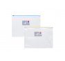 BUSTE PVC CON CHIUSRA A ZIP-  Colori assortiti-  Formato-  A4