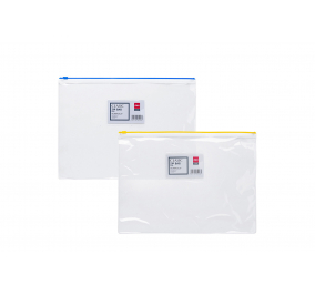 BUSTE PVC CON CHIUSRA A ZIP-  Colori assortiti-  Formato-  A4