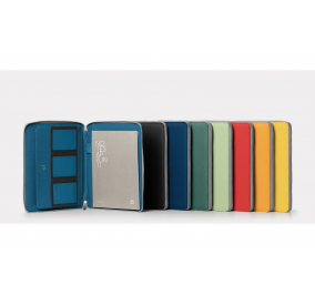 Portablocco Slim con Zip Dox-  Arancio-  Formato-  cm 26x33x2