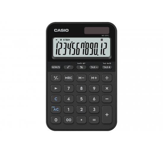 CALCOLATRICE DA TAVOLO CASIO MS-20 YC-  Nero-  --  A