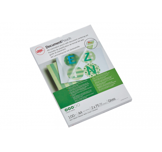 BUSTE PLASTIFICANTI GBC-  Formato-  mm 210x297 (A4)-  Spessore per lato-  µ 125