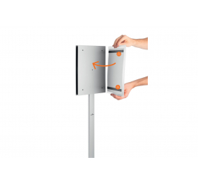 ESPOSITORE DA PAVIMENTO DA ESTERNO OUTDOOR-  Altezza esterna-  m 1,34-  Per formato -  A4
