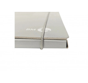 Cartella 3 lembi dorso cm 1-  Grigio