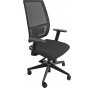 SEDIA SEMIDIREZIONALE MELANIA Colore Rete nera/Seduta Blu Misure cm 102/113H x49Px51L