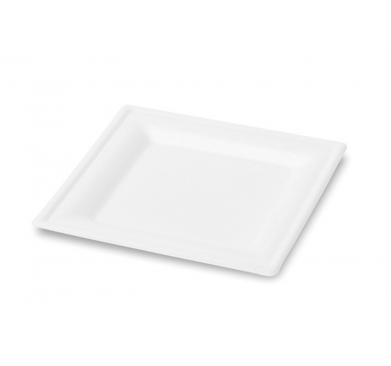PIATTI IN POLPA DI CELLULOSA  Misure Piatto Quadrato 20 cm 20x20