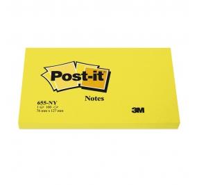 POST-IT® COLORATI NEON Colore Giallo Formato mm 76x127