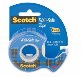 NASTRO ADESIVO SCOTCH® WALL-SAFE  Formato mm 19x16,5 m